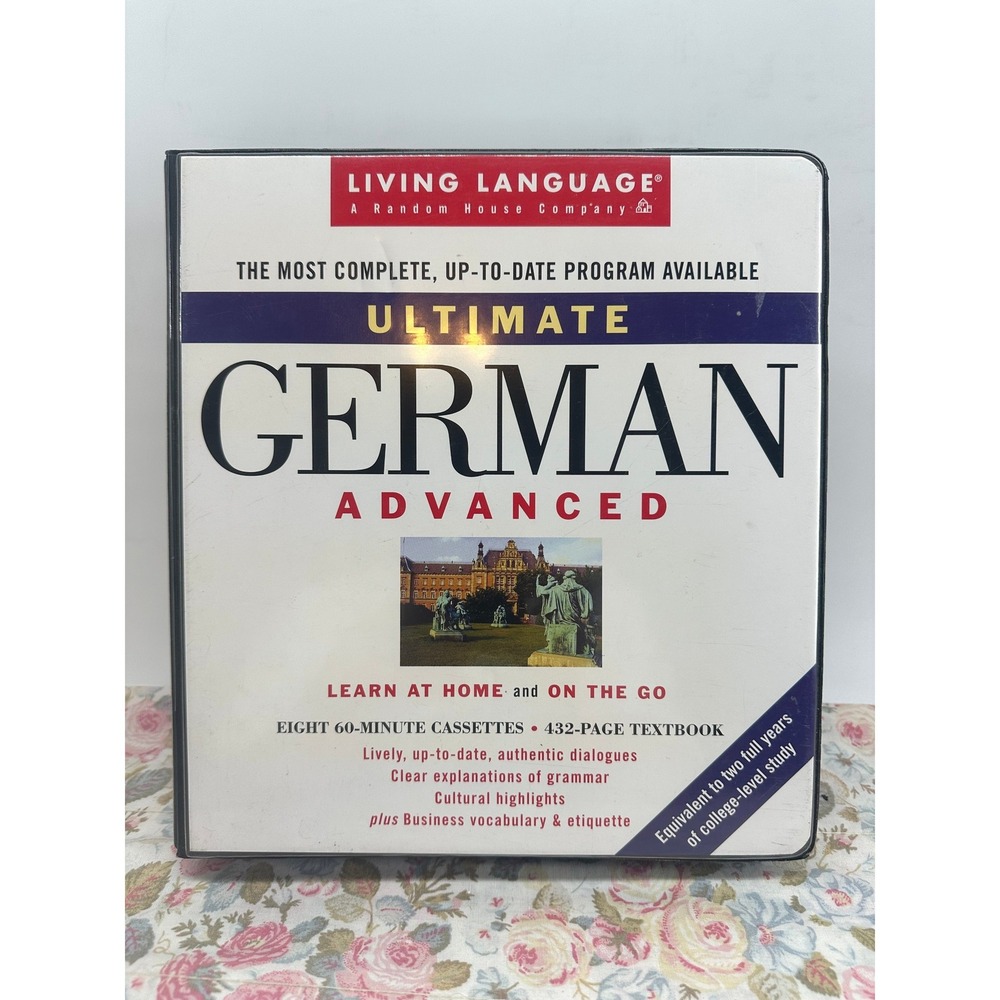 Living Language Ultimate German Advanced 8 Cassettes & 432 Page Textbook Set